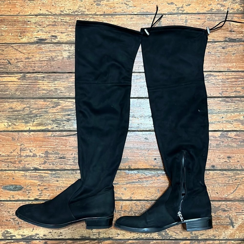 SAM EDELMAN OVER THE KNEE FAUX SUEDE BOOTS : SIZE 9